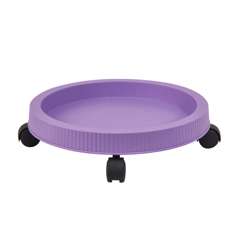 Purple 3-Tier Stackable Strawberry & Vegetable Planter with Mobile Wheel Tray - Space-Saving Vertical V888-ELOSUNG42023