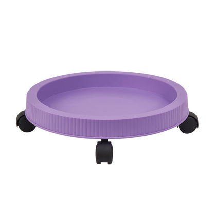 Purple 3-Tier Stackable Strawberry & Vegetable Planter with Mobile Wheel Tray - Space-Saving Vertical V888-ELOSUNG42023