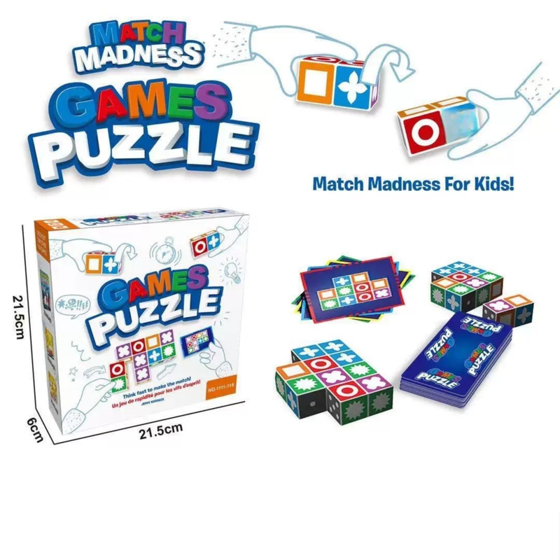 Basic Edition Kids Logic Thinking Matching Game - Interactive Educational Puzzle Toy Tabletop Board Game V888-ELOSUNG42025