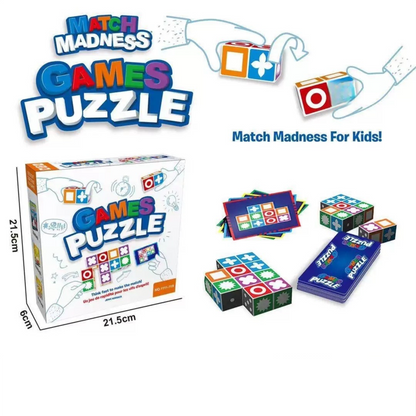 Blue Edition Kids Logic Thinking Matching Game - Interactive Educational Puzzle Toy Tabletop Board Game V888-ELOSUNG42026