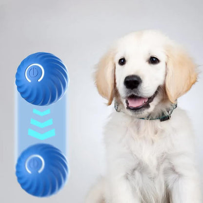 Orange Interactive Gravity Bouncing Dog Toy Ball(67MM) - Smart Automatic Teasing Pet Toy, Durable TPR with V888-ELOSUNG42034