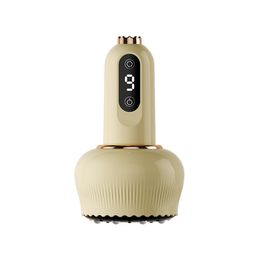 3-in-1 Portable Electric Gua Sha Meridian Cupping Massager Tool With 4 Cupping - 9-Gear Vibration & Soothing V888-ELOSUNG42054