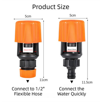 2-Pack Green Universal Nipple Connector for Mixer Taps up to 3.3CM - Plastic Leak-Proof Hose Fitting, Kitchen V888-ELOSUNG42191