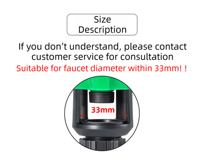 2-Pack Green Universal Quick Connector for Taps Up To 3.3CM WIth Leak-Proof Design - Kitchen & Bathroom Mixer V888-ELOSUNG42193