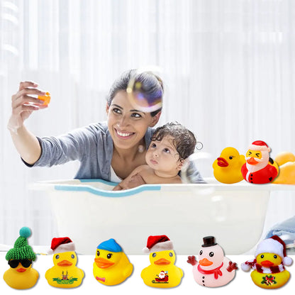 Christmas Rubber Duck Advent Calendar - 24 Days Countdown with Giraffe Themed Mini Duck Toys (Blind Box) V888-ELOSUNG42194