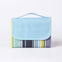 Blue Striped Foldable Waterproof & Moisture-Proof Picnic Blanket 150x100CM - 600D Three-Layer Composite V888-ELOSUNG42198