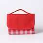 Red and White Plaid Foldable Waterproof & Moisture-Proof Picnic Blanket 150x100CM - 600D Three-Layer V888-ELOSUNG42199