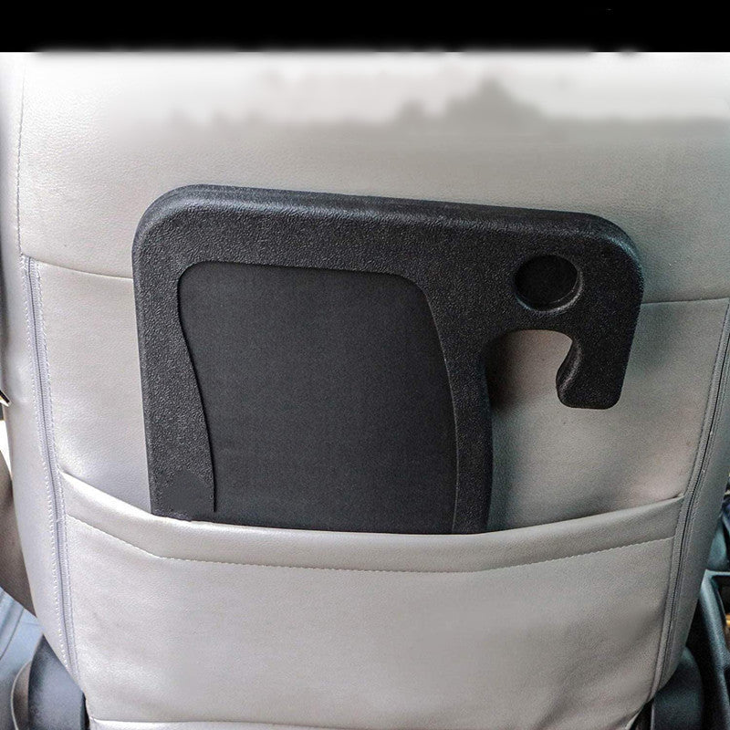 Grey Multi-Functional Car Steering Wheel Tray - Portable Auto Desk for Eating, Laptop, and Drink Holder V888-ELOSUNG42201