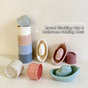 11PCS Sailboat Stacking Cups Bath & Beach Toy Set - Creative Stacking Game for Toddlers, Water Play V888-ELOSUNG42219