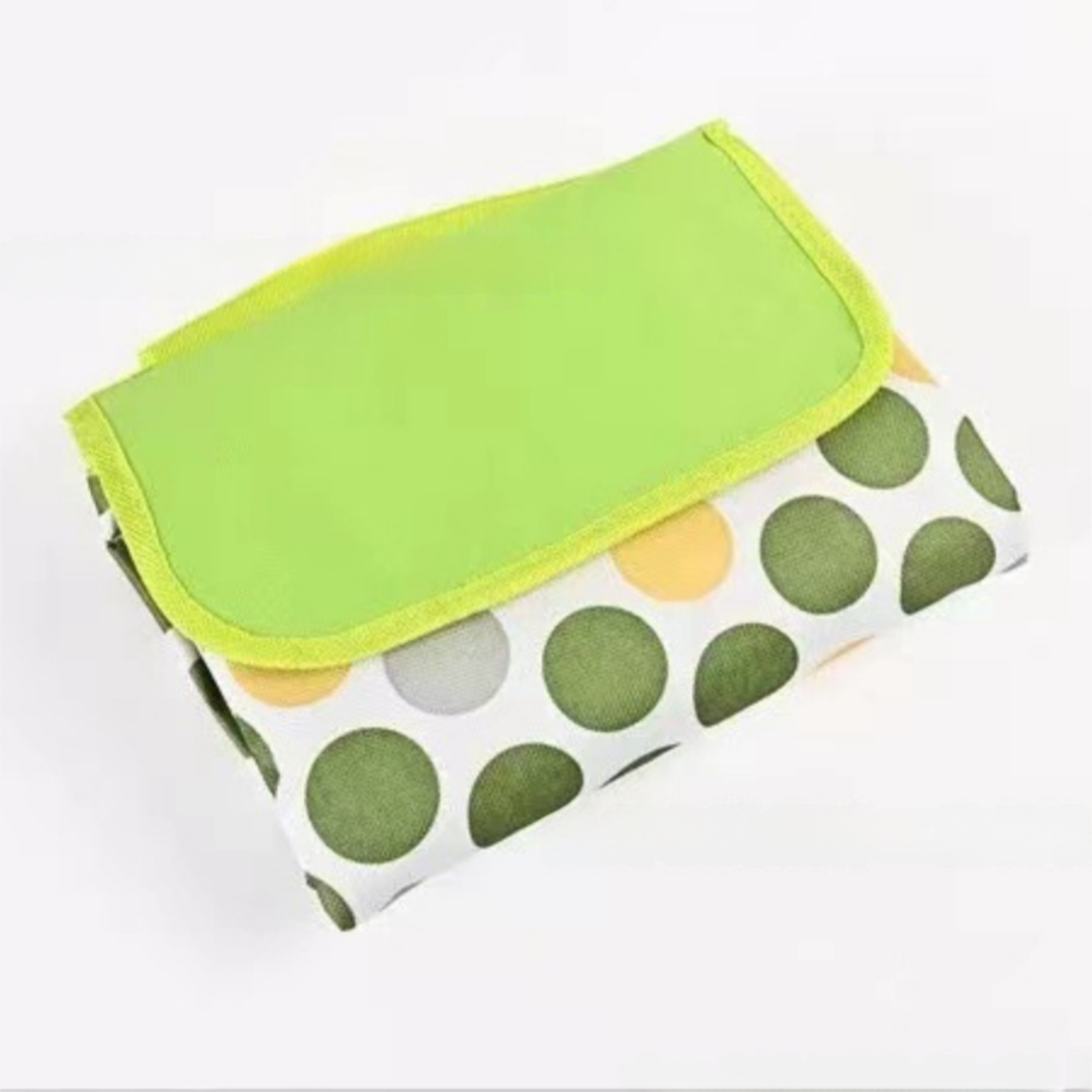 Green Circle Foldable Waterproof & Moisture-Proof Picnic Blanket 150x100CM - 600D Three-Layer Composite V888-ELOSUNG42246