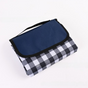 Dark Blue Lattice Foldable Waterproof & Moisture-Proof Picnic Blanket 150x100CM - 600D Three-Layer Composite V888-ELOSUNG42247