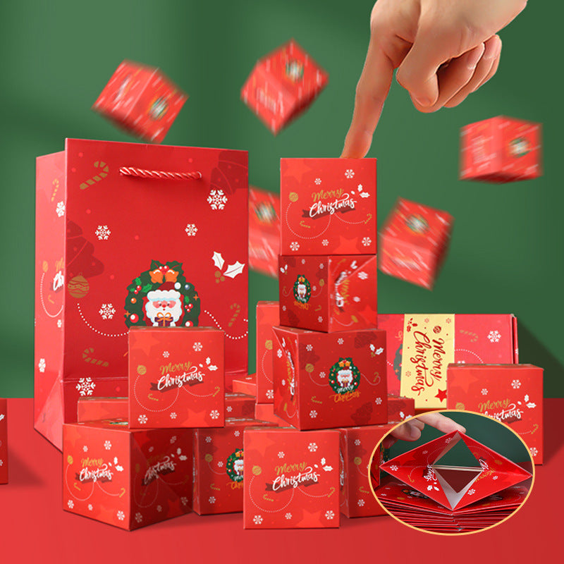 Blue Pop-Up Jumping Gift Box Set (20 Bouncing Boxes) - Christmas / Valentine's Day Creative Surprise Gift Kit V888-ELOSUNG42251
