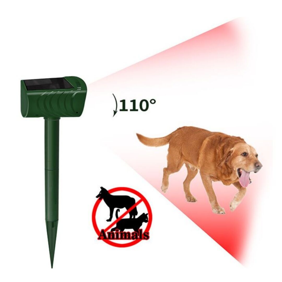 Solar Underground Snake Repeller - Vibration & Sonic Pulse Deterrent for Varmints and Reptiles V888-ELOSUNG42256