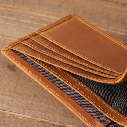 Style 2 Genuine Cowhide Leather Wallet - RFID Protection, VH1104 Dad to Son Gift with To My Son Embossed V888-ELOSUNG42271