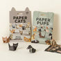 DIY Geometric Origami Kit for Kids Total 100 Sheets - Semi-Finished Cat and Dog Folding Craft V888-ELOSUNG422778