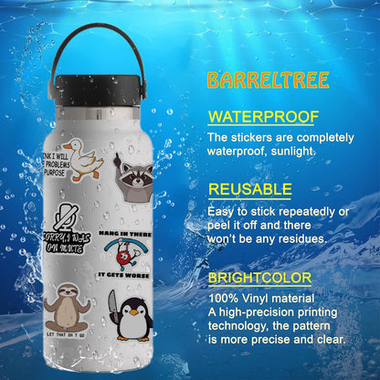 300 Pcs Prank Meme Graffiti Stickers Pack - Waterproof PVC Personalized Decals for Laptop, Luggage, Water V888-ELOSUNG42279