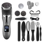 Black Portable Electronic Pedicure File Set - Waterproof Electric Foot Callus Remover with Dual-Speed and LCD V888-ELOSUNG42303
