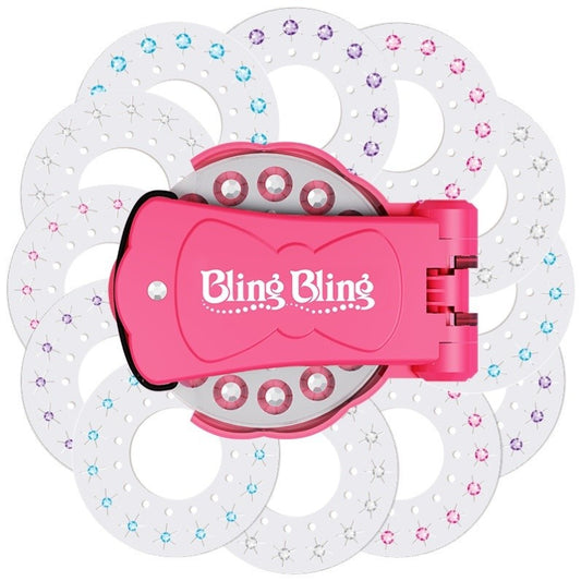 Bling Bling Gem Stamper and Hair Decorating Toy Set(1 Stamper + 36 Gem Sheets) - DIY Hair, Fashion, and V888-ELOSUNG42345
