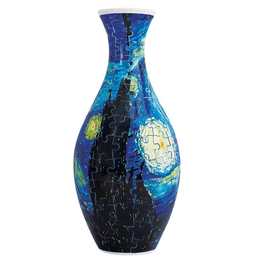160 PCS Van Gogh 3D Puzzle Vase - DIY Interlocking Flower Vase Kit, Home Decorative and Toy Gift for Women V888-ELOSUNG42357