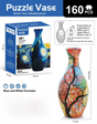 160 PCS Autumn 3D Puzzle Vase - DIY Interlocking Flower Vase Kit, Home Decorative and Toy Gift for Mom V888-ELOSUNG42360