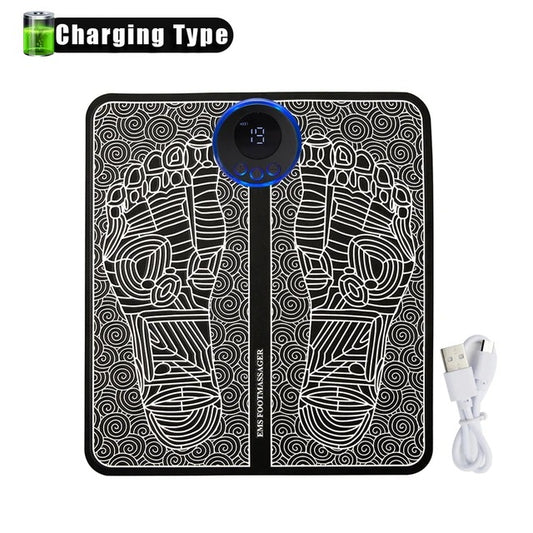 EMS Foot Massager Mat - Pulse Device for Foot Reflexology, Deep Tissue Massage, and Acupressure Stimulation V888-ELOSUNG42364