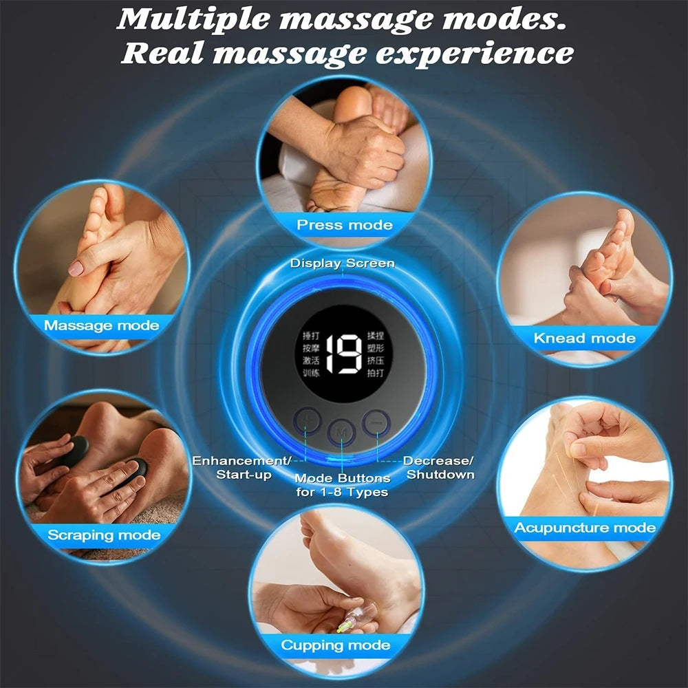EMS Foot Massager Mat - Pulse Device for Foot Reflexology, Deep Tissue Massage, and Acupressure Stimulation V888-ELOSUNG42364