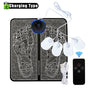 EMS Foot Massager Mat With 4 Adhesive Pads & Remote Control - Pulse Device for Foot Reflexology, Deep Tissue V888-ELOSUNG42365