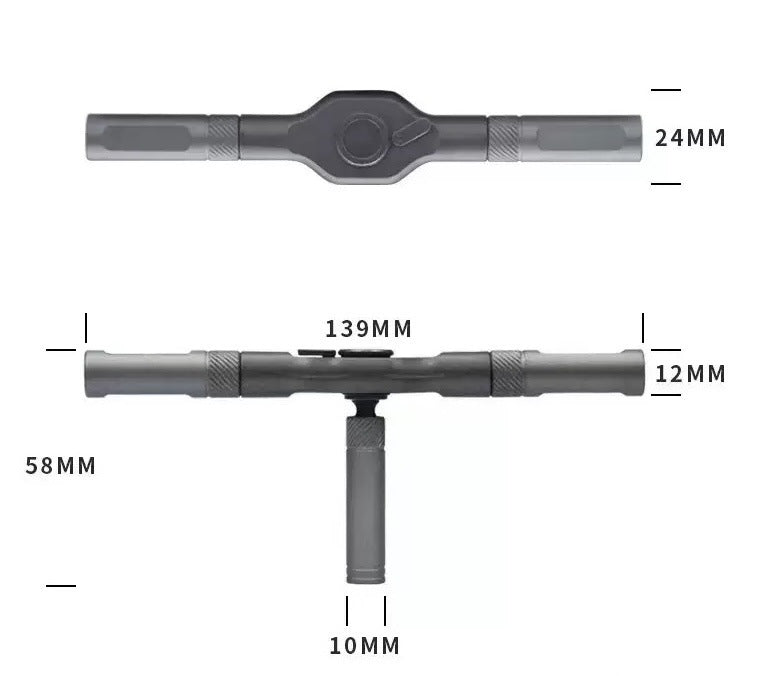 24-in-1 Ratchet Screwdriver Tool Set - Multifunctional S2 Steel Bit Combination Kit with Wrench Function for V888-ELOSUNG42374