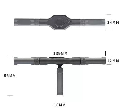 24-in-1 Ratchet Screwdriver Tool Set - Multifunctional S2 Steel Bit Combination Kit with Wrench Function for V888-ELOSUNG42374