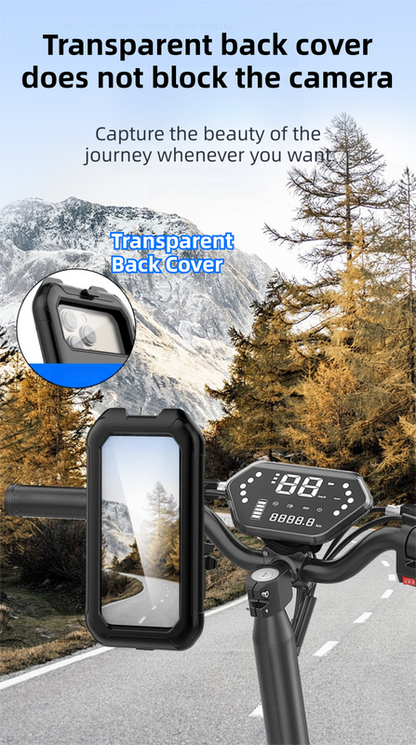 Black Bicycle Waterproof Phone Holder - Handlebar Mount with Sensitive Touch Screen, Anti-Drop & 360 degrees V888-ELOSUNG42375