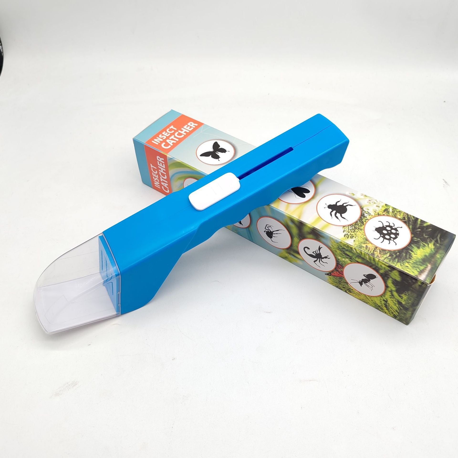 Blue Handheld Insect Catcher and Bug Grabber Tool - Quick and Clean Removal of Spiders, Roaches, Bees & V888-ELOSUNG42385