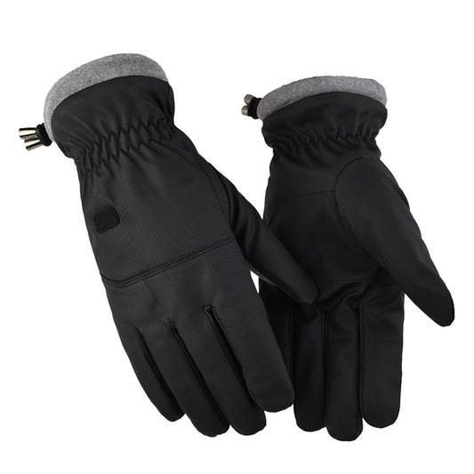 2-Pair Black Thermal Winter Gloves for Men and Women - Waterproof Windproof & Touchscreen Compatible Gloves V888-ELOSUNG42418