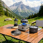 Portable & Foldable Outdoor Cookware Set - Lightweight Camping Pot, Pan, Kettle & Tableware for Hiking, V888-ELOSUNG42438