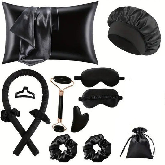 12-Piece Heatless Hair Curler Set for Damage-Free Curls & Comfortable Sleep - Soft Sponge Sleep-In Rollers V888-ELOSUNG42444