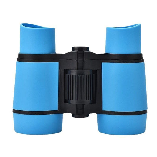 Blue 6X30 Lightweight Kids Binoculars with Non-Slip Colorful Rubber Grips - Educational Outdoor Exploration V888-ELOSUNG42468