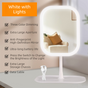 Portable LED Makeup Mirror with Integrated Fill Light & Storage Chassis - 360 degreesRotatable V888-ELOSUNG42496