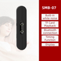 Black SMB-07 Bone Conduction Under-Pillow Speaker - Bluetooth 5.4 Ultra-Thin Sleep Aid Sound Bar with Dual V888-ELOSUNG42498