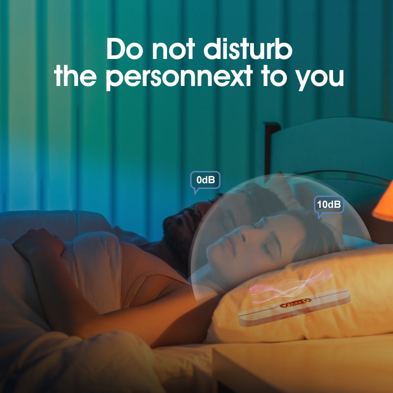 Blue SMB-07 Bone Conduction Under-Pillow Speaker - Bluetooth 5.4 Ultra-Thin Sleep Aid Sound Bar with Dual V888-ELOSUNG42500