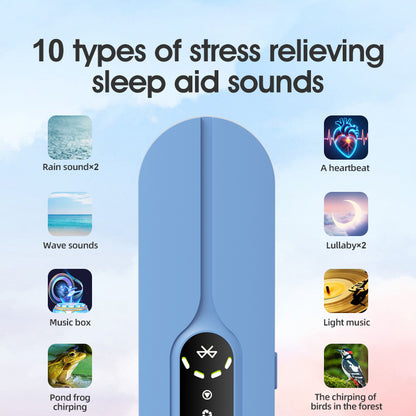 Blue SMB-07 Bone Conduction Under-Pillow Speaker - Bluetooth 5.4 Ultra-Thin Sleep Aid Sound Bar with Dual V888-ELOSUNG42500