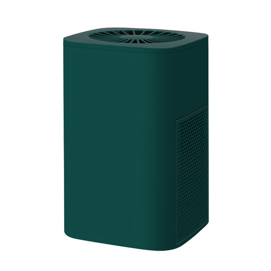 Green Compact Desktop Air Purifier with Dual Activated Carbon Filter - Ultra-Quiet Air Cleaner for Home & V888-ELOSUNG42545
