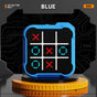 Blue All-in-One Tic-Tac-Toe Desktop Game - Portable Family Interactive Board Toy, Brain Training Puzzle & V888-ELOSUNG42559
