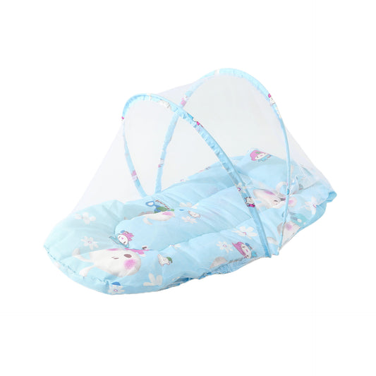 Blue Rabbit Portable 3-in-1 Mosquito Net Set with Soft Sleep Pad & Pillow - Foldable Pop-Up Travel Bassinet V888-ELOSUNG42579