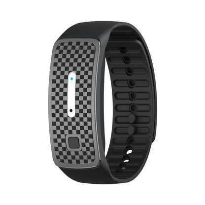 2-Pack Black Portable Ultrasonic Mosquito Repellent Bracelet - Watch Style Insect Repeller, Pure Physical V888-ELOSUNG42583