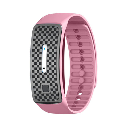 2-Pack Pink Portable Ultrasonic Mosquito Repellent Bracelet - Watch Style Insect Repeller, Pure Physical V888-ELOSUNG42585