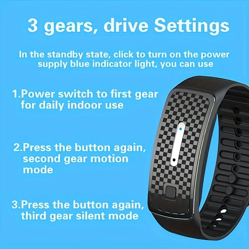 2-Pack Pink Portable Ultrasonic Mosquito Repellent Bracelet - Watch Style Insect Repeller, Pure Physical V888-ELOSUNG42585