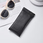 3-Pack Black Retro Texture Eyeglass Cases - PU Leather Anti-Pressure Glasses Pouch V888-ELOSUNG42596