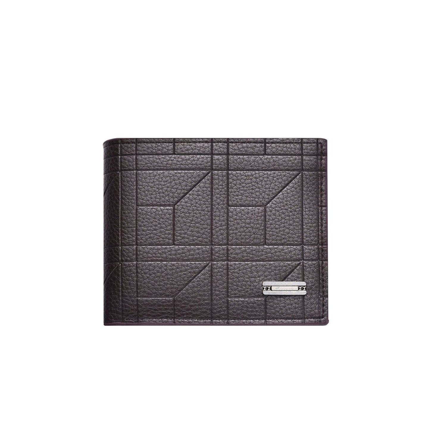Light Brown Men's Ultra-Thin PU Leather Wallet - Compact & Stylish Bi-fold Purse with Multiple Card Slots V888-ELOSUNG42608