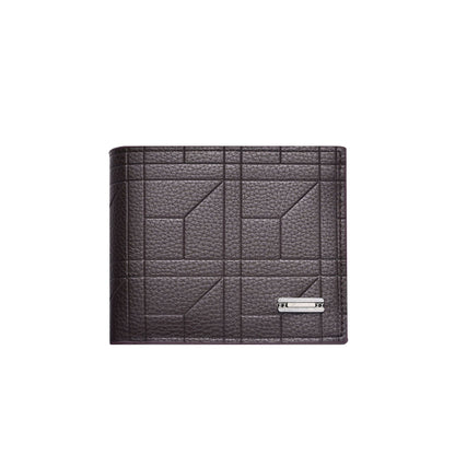 Light Brown Men's Ultra-Thin PU Leather Wallet - Compact & Stylish Bi-fold Purse with Multiple Card Slots V888-ELOSUNG42608