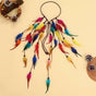 Bohemian Colorful Feather Headband - Ethnic Style Forehead Accessory & Hair Rope for Beach Vacations and V888-ELOSUNG42614