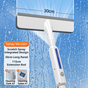 3-in-1 Spray Window Squeegee with 30cm Clean-Panel & 115cm Extension Pole - Multi-functional Spray, Scrub & V888-ELOSUNG42623